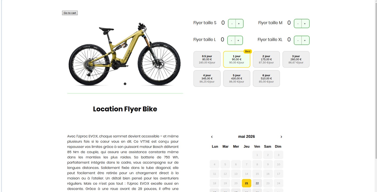 Capture d’une fiche produit de location Locafire